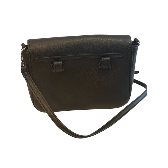 Guess Black Faux Leather‎ Flap Crossbody Bag Los Angeles - Picture 4 of 7